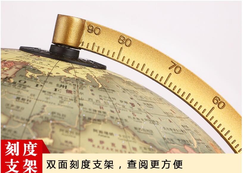 Chinesische-Englisch Lehre globen 32cm HD Schüler Europäischen Stil retro globus ornamente büro studie wohnzimmer dekoration globus