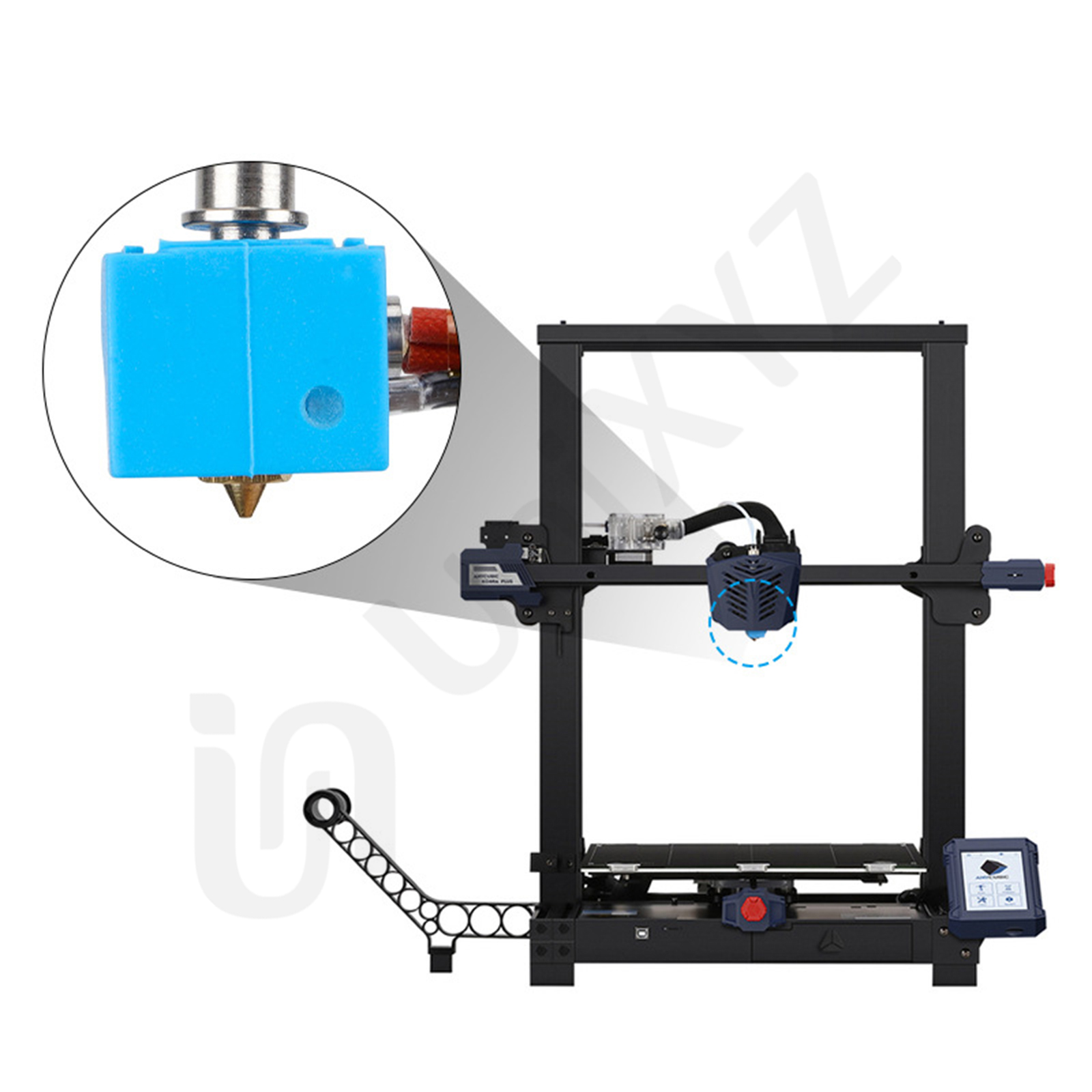 Bloque calefactable Hotend mejorado para Anycubic I3 Mega S Mega Zero 2,0 Kobra Chiron Vyper 12V 24V calentador j-head Heat Break End