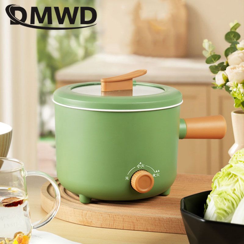 Multifunction Cooking pot 1.8L Rice cooker Non-stick pan Household Electric Skillet Hotpot noodles Egg boiler Food steamer 110V