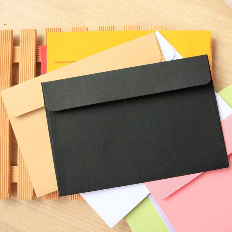 50pcs Vintage Large Envelopes Postcard Letter Stationery Paper Greeting Card Envelope Retro School Office
