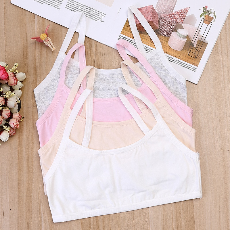 Girl Bra Cotton Underwear Training Bras Children Summer Bra Underwear Kids Bra Teenage Underwear