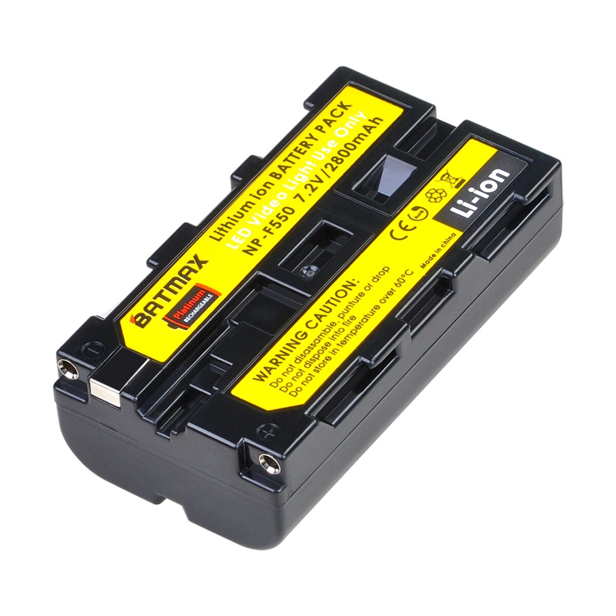 Batmax NP-F550 NP-F570 F550 Batterij + Led Usb Dual Charger Voor Yongnuo Godox Led Video Licht YN300 Ii YN300 Iii YN600 Air T119S: 1 battery