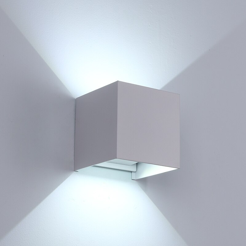 Led 6w ip65 udendørs vandtæt væglampe justerbar vinkel havelys indendørs soveværelse sengelampe dekoration belysning lampe