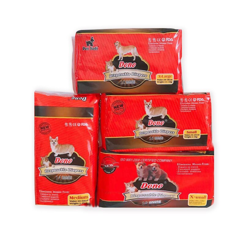 Hond Luiers Mannelijke Hond Zachte Wegwerp Hond Luiers Vrouwelijke Hond Super Absorptie Lekvrij Fysiologische Broek: For female dogs / S