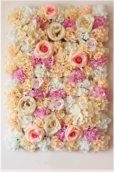 Kunstig blomst 3d væg blomstermåtte væg bryllup begivenhed indretning til diy centerpieces arrangementer fest hjem dekorationer: 2