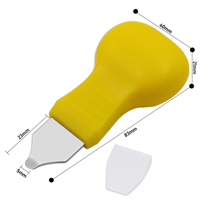 Horloge batterij verwijderen horloge achterkant opener reparatiegereedschap van roestvrij staal: Geel 2