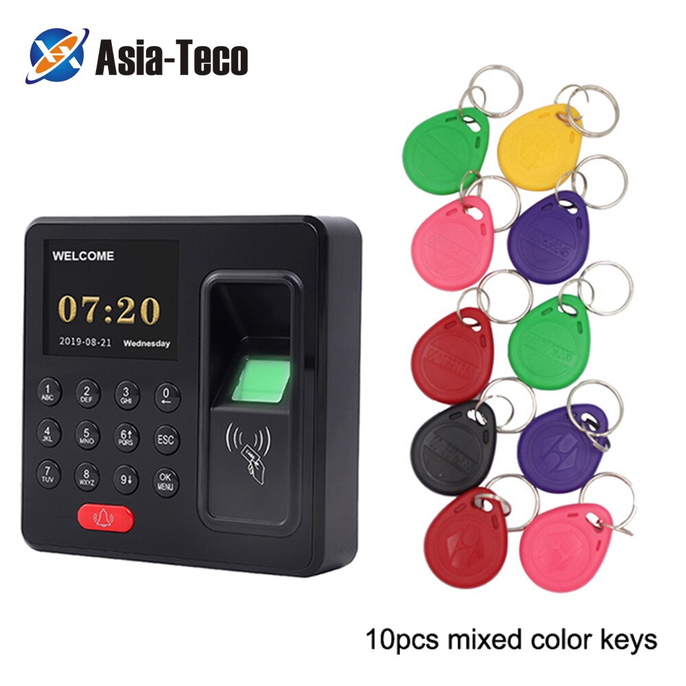 Mini RFID Fingerprint RFID Access Control machine Smart Door Lock Electronic Gate Electric Lock Opener: HY05 and 10 ID color