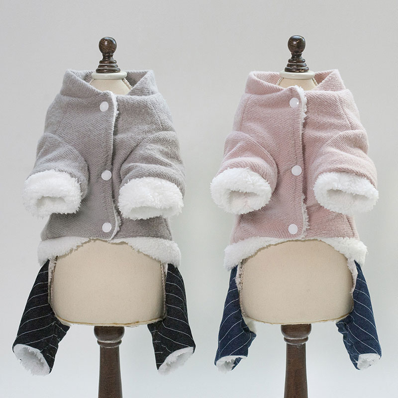 Mono para perros y mascotas, pijama de perrito, mono cálido de invierno con forro polar acolchado, ropa bonita de oso para perros pequeños, medianos y grandes