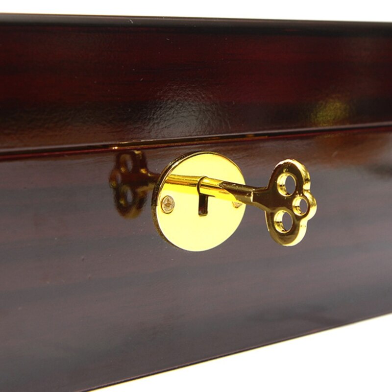 6 Slots Houten Horloge Vitrine, Gl Overgoten Houten Horloge Vitrine Horloge Sieraden Organizer