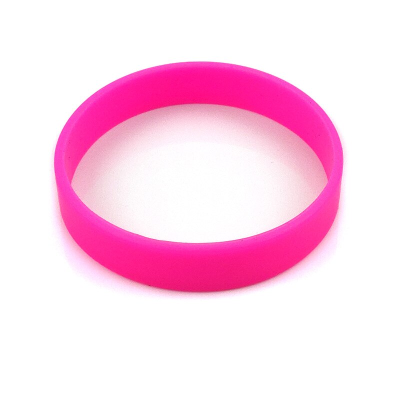 Silicone Rubber Wristband Flexible Wrist Band Cuff Bracelet Sports Casual Band For Anniversary Dating Party TXTB1: RO