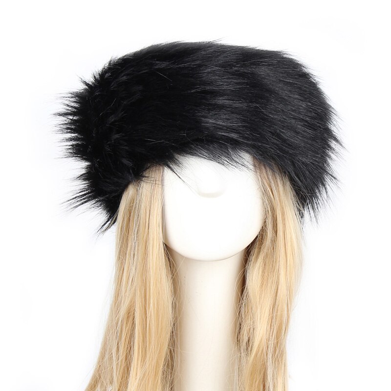 Dikke Pluizige Imitatie Bontmuts Winter Earwarmer Ski Hoed Vrouwelijke Hoeden Voor Herfst Winter Vrouwen Hoeden Lady Russische: 06