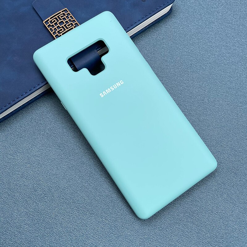 Funda de silicona líquida para Samsung Galaxy Note 9, cubierta trasera suave y sedosa de TPU para Galaxy Note 9: Light Blue