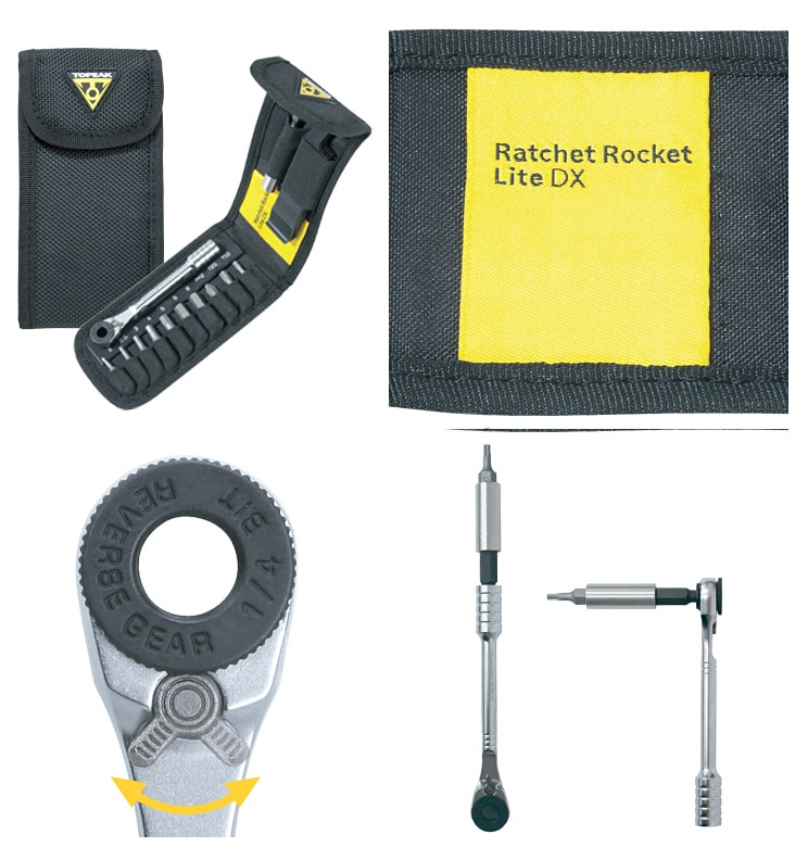 Topeak TT2524 Ratchet Rocket Lite DX Bicycle Hex Torx Wrench 15 in 1 Tool Kits Cycling Repair Tools Portable Bike Mini Tool Set