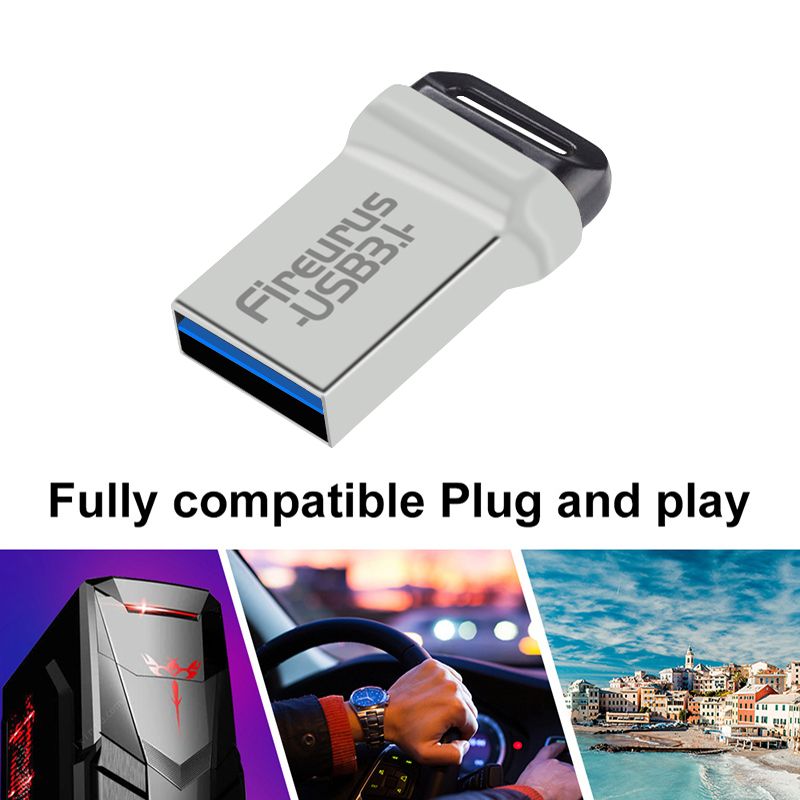 Neues USB-Fash-Laufwerk 64 GB 32 GB 16 GB 128 GB Stift-Flash-Laufwerk wasserdicht silber U-Disk Memoria Cel USB-Stick