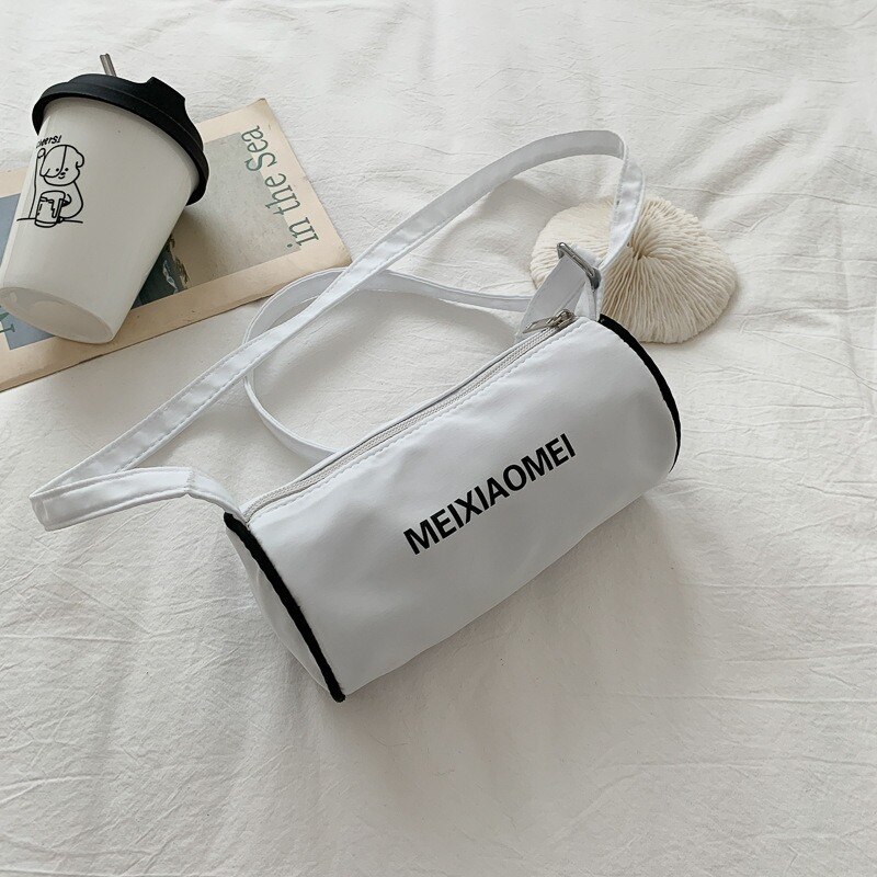 Waist bag female Harajuku student sports chest bag trendy Korean version of all-match canvas messenger bag