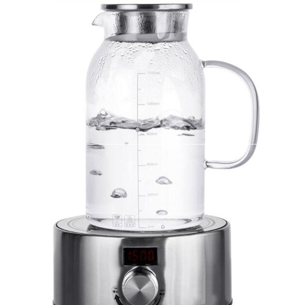 1800Ml Transparant Glas Pitcher /Koud Water Waterkoker Sap Container Fles Party Keuken Gereedschappen