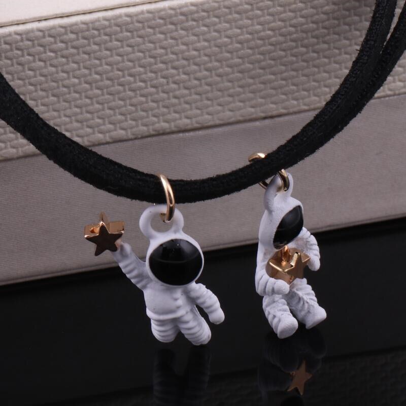 Wszechświat astronauta galaktyka naszyjnik łańcuch Wykonany ręcznie klasyczny biżuteria wisiorek kołnierz choker dla kobiet prezent na boże narodzenie