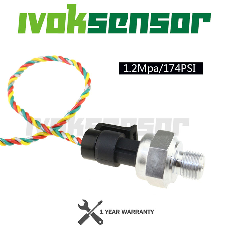 5V G1/4 0-1,2 MPa Hydraulikdrucksensor für nicht korrosivem Wasser-/Öl-/Gas-Drucksensor 1/4" Durchmesser für Arduino