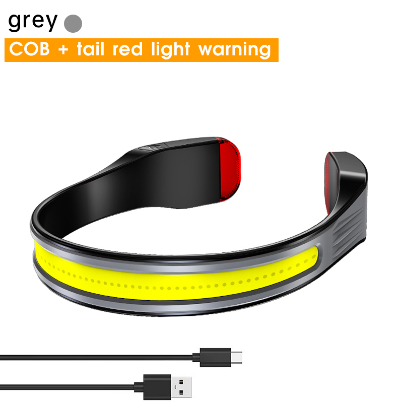 LED Rechargeable Headlamp Book Light for Reading Neck Light Head Lamp for Forehead Waterproof Super Bright COB Camp Head Light: green / black