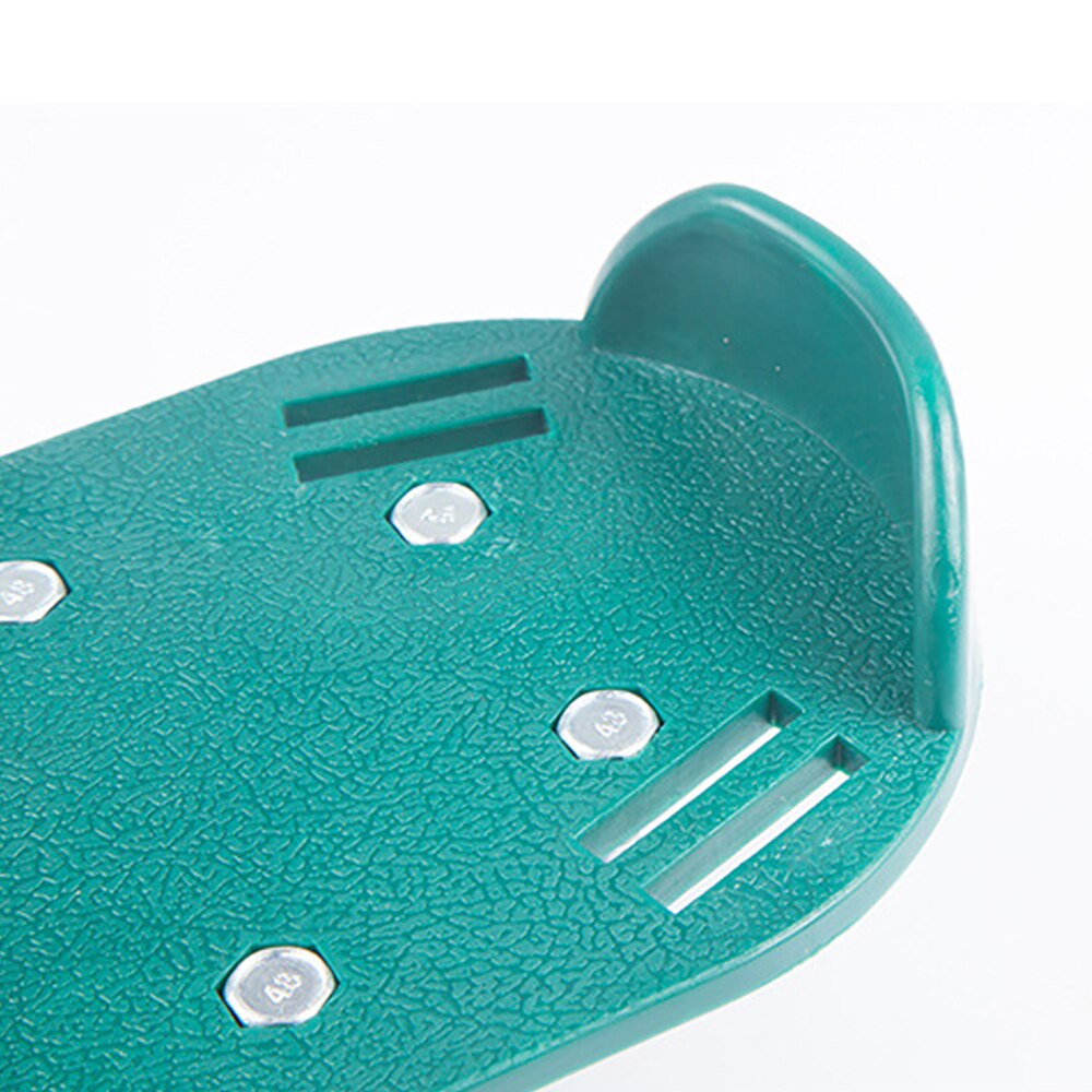 Zapatos aireadores para césped y jardín, sandalias, zapatillas de aireación con puntas de césped, par de herramientas con puntas verdes, clavo de Suelo Suelto, cultivador para caminar Revitalize césped Sho