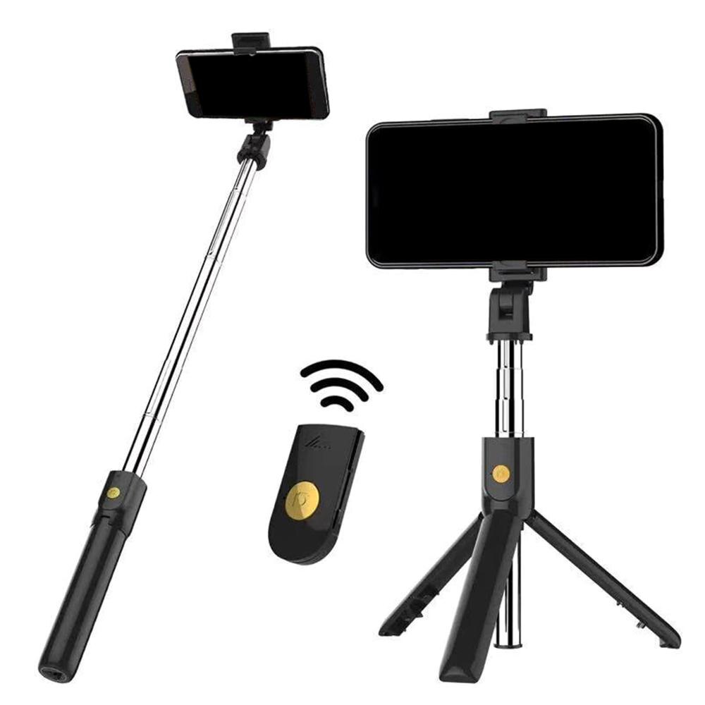 Opvouwbaar Bluetooth Selfie Stok Statief Met Afneembare Draadloze Afstandsbediening Statief Stand Voor Reizen
