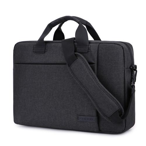Brinch Umhängetasche Für Laptop 13.3 ",14.1", 15,6 Zoll, 14,6 zoll Handtasche fallen Für Macbook Notizbuch Tasche: Schwarz / 15,6-zoll