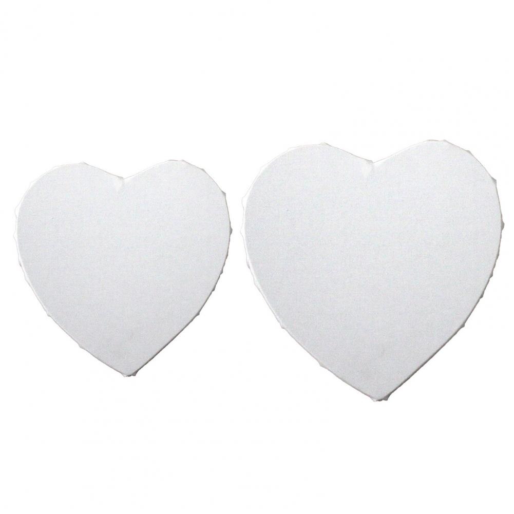 1pc blanco en blanco cuadros artísticos en forma de corazón estirada enmarcado lienzo de artista para aceite pintura acrílico pintura, acuarelas pinturas al óleo de