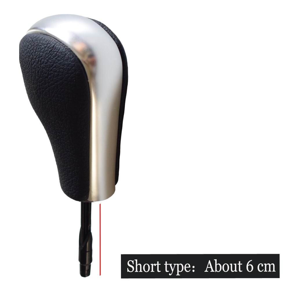 Auto Gear Shift Knob Lever HandBall Automatic For BMW E39 E46 E53 E60 E61 E63 E64 E83 E81 E82 E87 E90 E91 E92 E93 Carbon Fiber: Matt Silver-Short