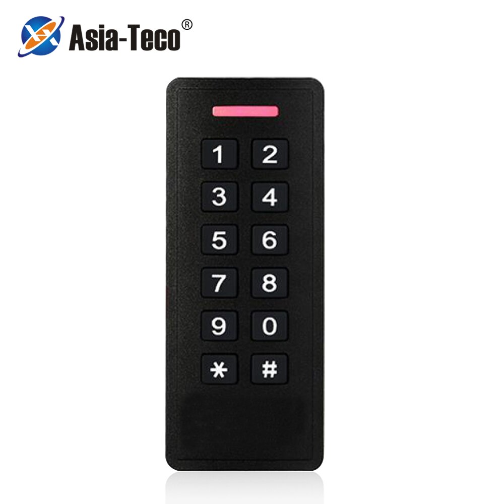 IP66 Waterproof Backlit Keypad Reader 125KHz RFID Proximity Access Control Reader Wiegand 26~37 Output for Access Control System