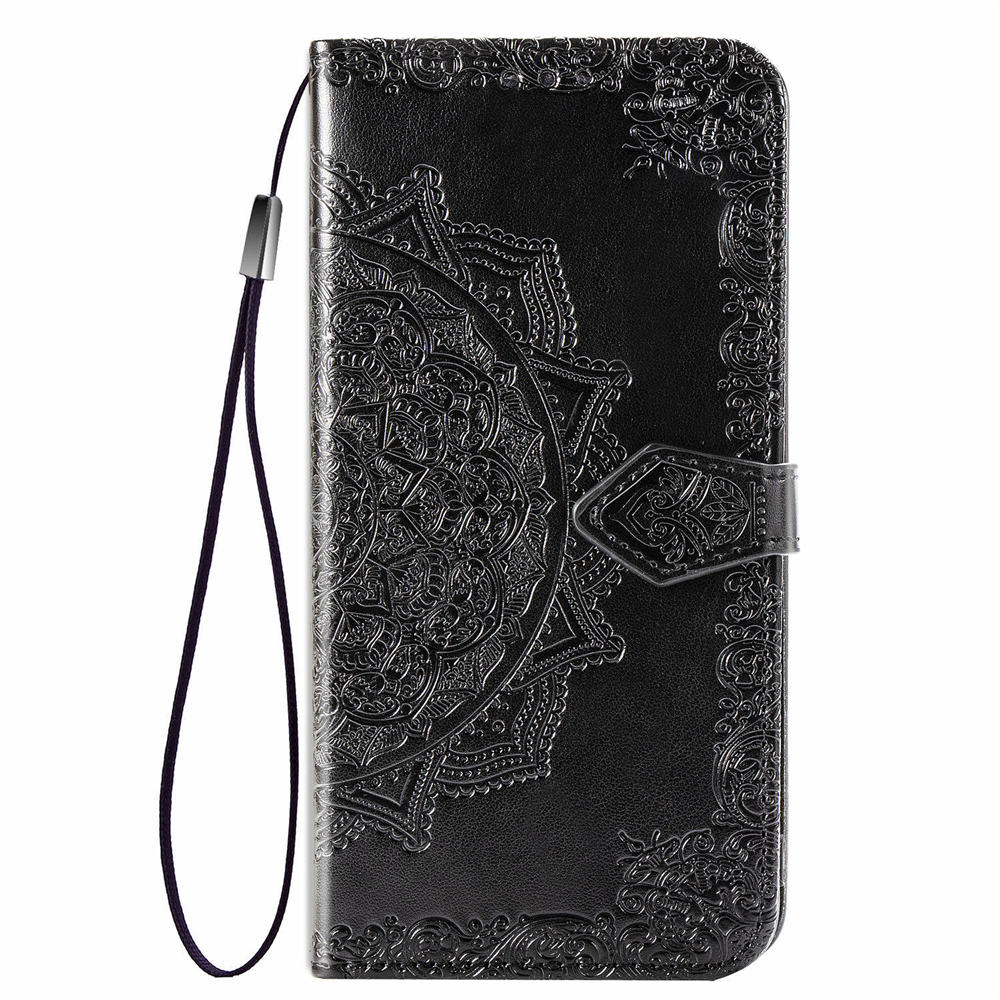 3D Mandala Portemonnee Boek Case Voor Nokia C01 Plus C 01 Core Flip Cover Leather 360 Bescherm Bumper Armor nokia C01 Core Fundas: For Nokia C01 Core / Black