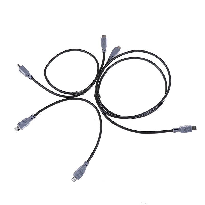 1Pc 25/50/100Cm Mini Usb Type B Male Naar Micro B Male 5 Pin Converter otg Adapter Lead Data Kabel
