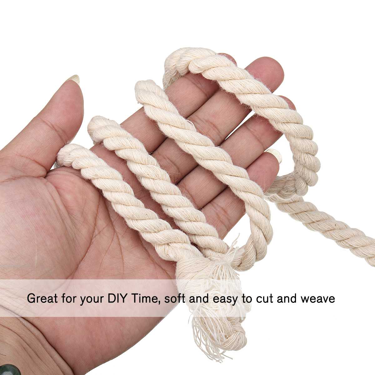 8mm 45m Natural Jute Rope Twine Rope Hemp Twisted Cord Macrame String DIY Craft Pet Scratching Handmade Decoration