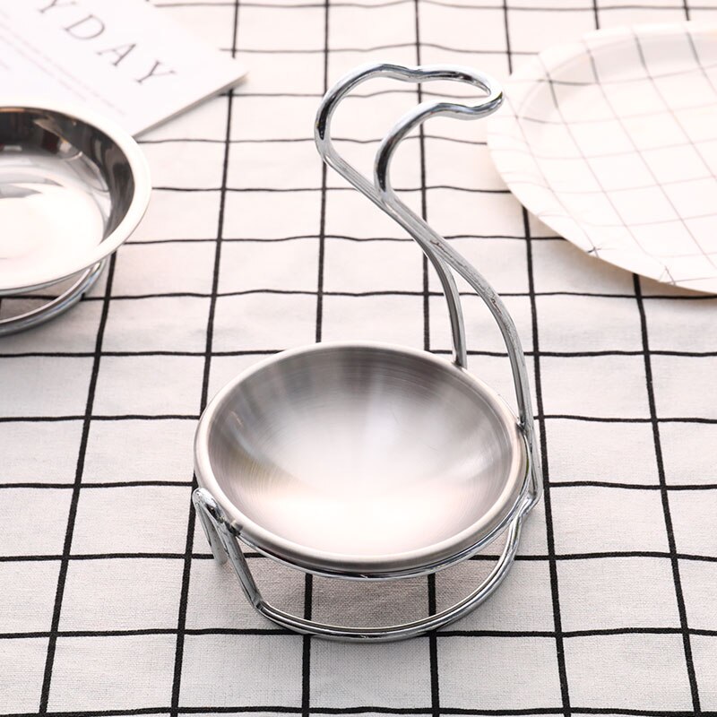 2022 Stainless Steel Soup Spoon Rest Stand Pot Restaurant Hotel Soup Holder Stand Ladle Rack Kitchenware Shelf