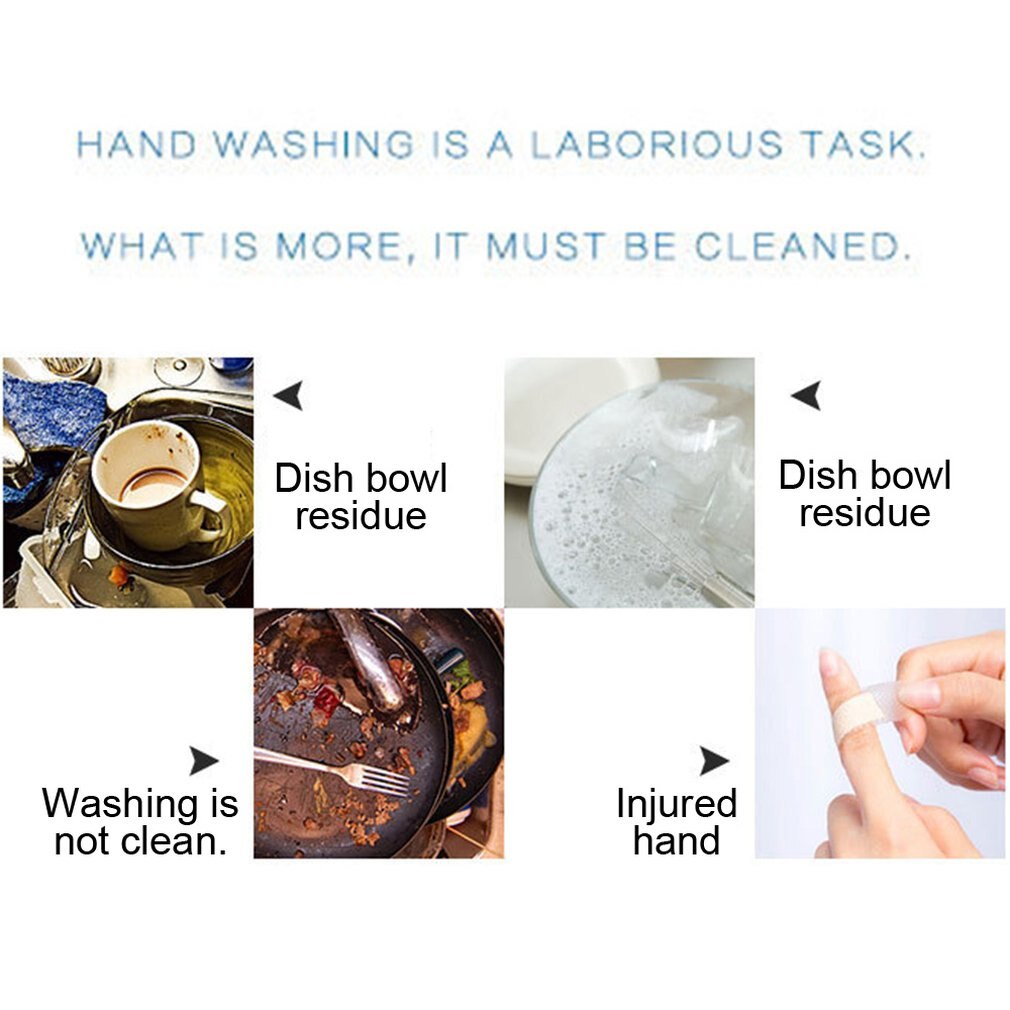Handheld Electric Dishwasher Mini Dishes Washing Machine Kitchen Bowl Cleaning dishwashing Bath Cleaner Replaceable Brush