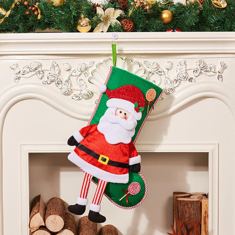 Kerstversiering voor 37*33cm jaar, kerstsokken, kerstsokken, kerstbomen, snoepzakken