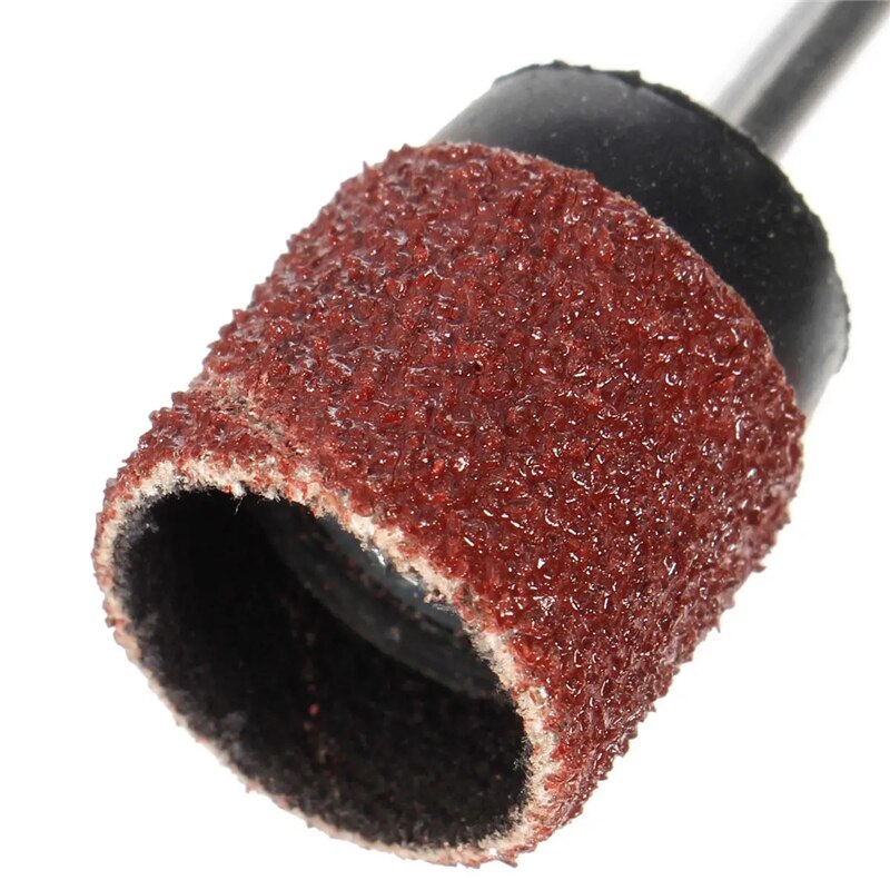 100Pcs 80/120/240/320 Grit Abrasive Sanding Sandpaper Sleeves With 2 Sanding Drum Mandrels Fit Dremel Rotary Tools