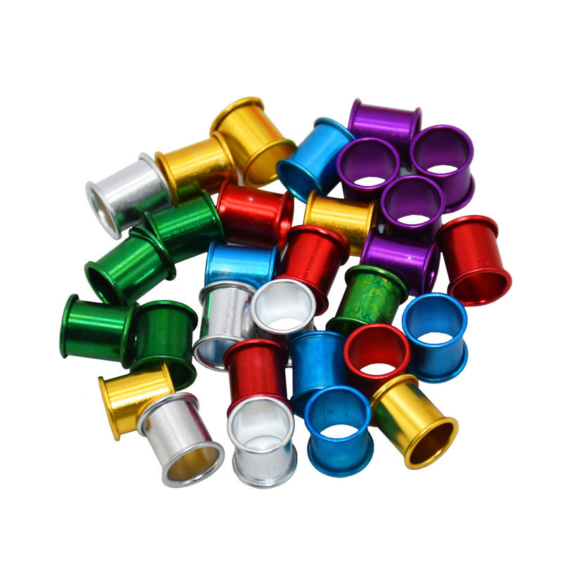100 st aluminiumduvfotring 8mm fågelringidentifiering rasduvor färgring fågelverktyg fågelfotsring