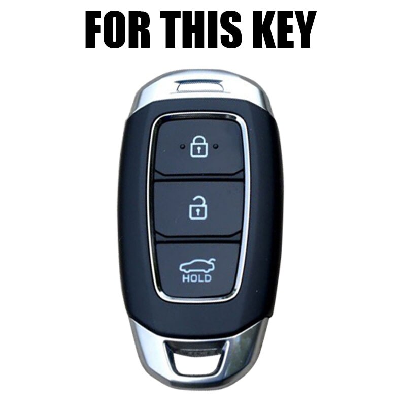 Custodia In TPU Per Chiavi Auto Hyundai, Blu, Con Portachiavi, Antigraffio E Antiurto, Compatibile Con Kona, I30, Tucson, Santa Fe E Molti Altri Modelli