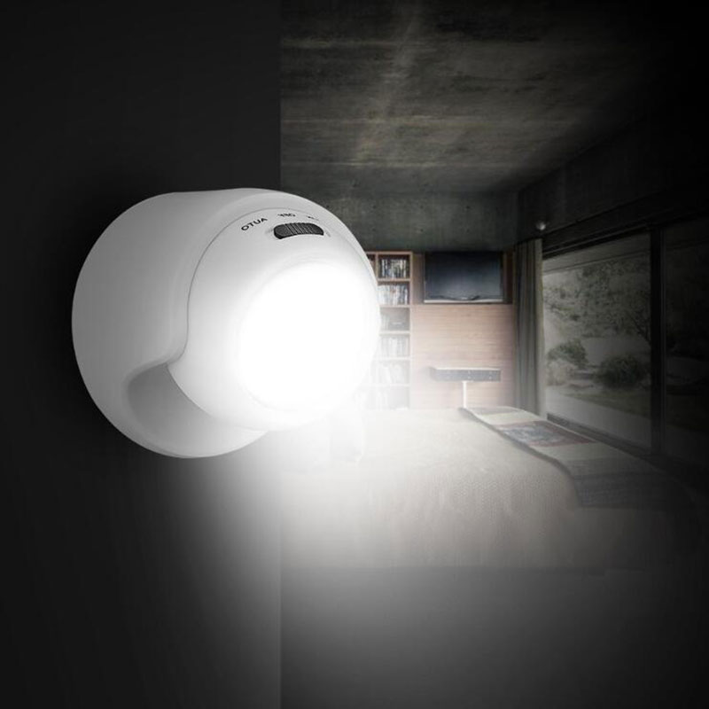 LED Motion Sensor Light 360 Degree Night Porch Light Outdoor Indoor Bright Wireless Ceiling Lamp Rechargeable Wall Nightlight