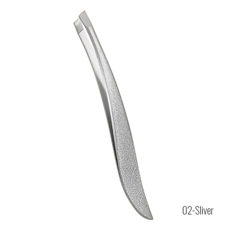 1 Pc Rvs Wenkbrauw Pincet Slant Tip Womens Mens Wenkbrauw Pincet Voor Wenkbrauw Ingegroeide Shaper: Sliver