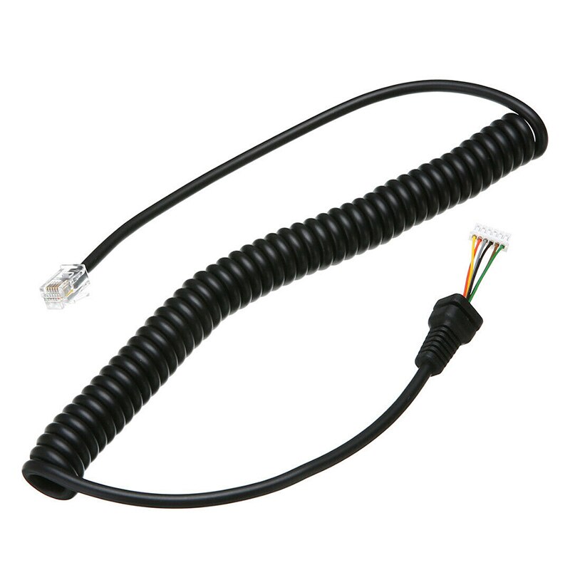 65cm Microphone Mic Cable for Yaesu MH-36B6J FT-100 FT-100D FT-90R FT-2600M FT-3000M Black Micro phone Cable