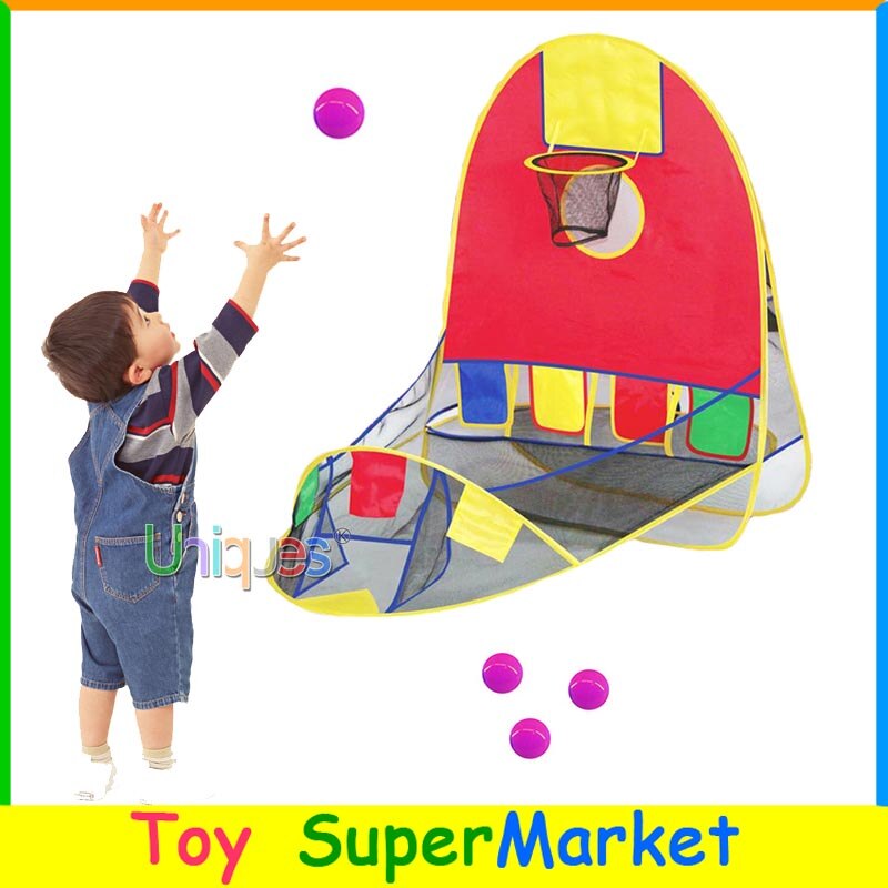 Ball Tent Play House Basketball Basket Tent Ocean Ball Pool Outdoor Indoors Sport Kids Toys Beach Lawn Play Tent Scoring