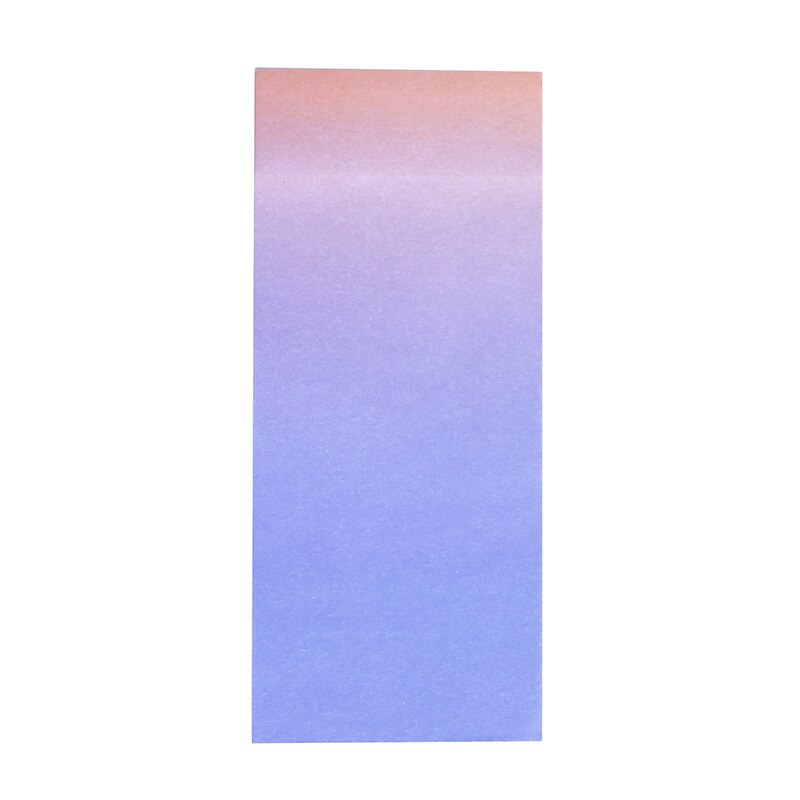 Gradient Color Sticky Notes Long Strip Notepaper Message Sticker Tearable Large Note Paper Office Student Stationery: Color No. 4