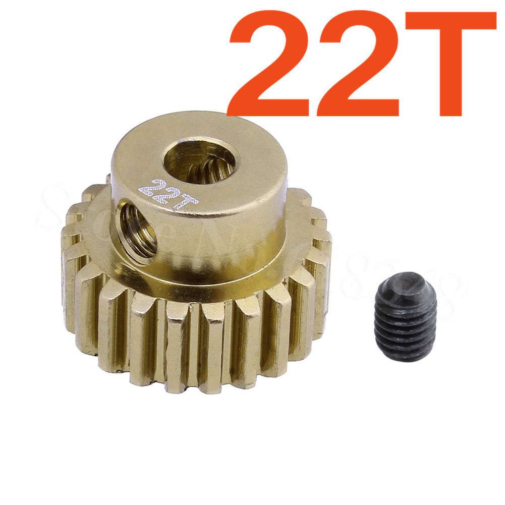 Metal 48P Spur Gear 92T 85T 80T Motor Pinion Gears 19T 20T 21T 22T 23T 24T 25T 26T For Sakura D3 XI Zero S 1:10 RC Drift Car: 22T Pinion gear