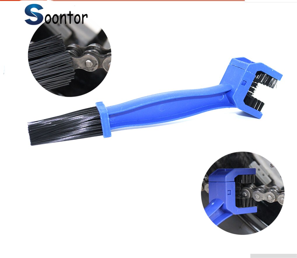 Motorcycle Bike Chain Gear Vuil Remover Scrubber Cleaner Brush Gereedschap Voor Bmw R1200RT Se R1200S R1200ST S1000R S1000R S1000RR: blue