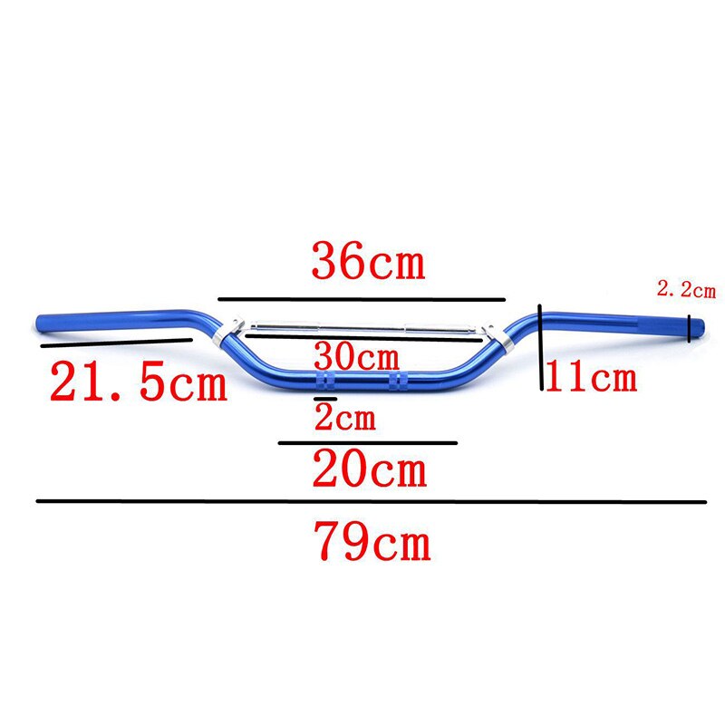 Manillar de motocicleta de 22mm y 7/8 pulgadas manillares de aleación de aluminio para moto de 50cc, 70cc, 110cc, 125cc, 140cc, Dirt Pit Bike ATV Scooter