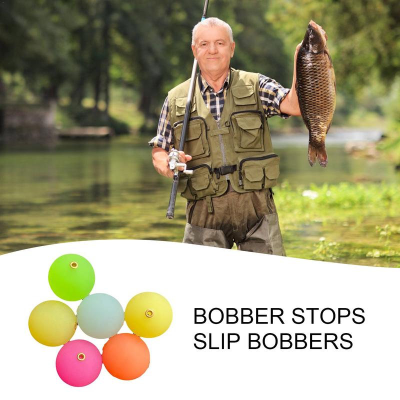 Fishing Bobbers Light up Slip Bobbers Buoyancy Ball Float Slip Fishing Rig Fishing Floats Bobbers Night Fishing Bobber Stops