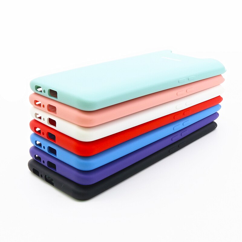 Samsung galaxy A80 A90 cubierta de silicona sedoso suave acabado líquido de silicona funda de carcasa para Galaxy A80 A90