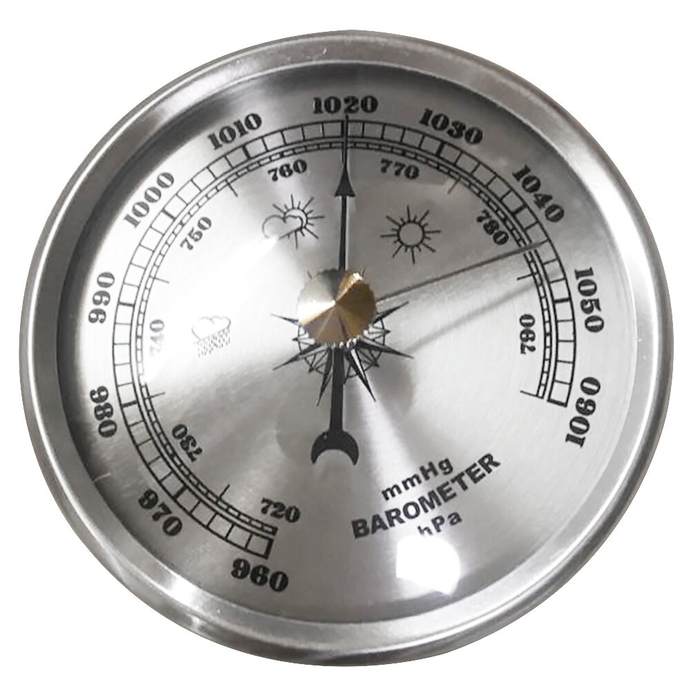 Air Pressure Barometer 70mm Hygrometer Home Gauge Weather Station Multifunction Portable Metal Wall Hanging Atmospheric Analog