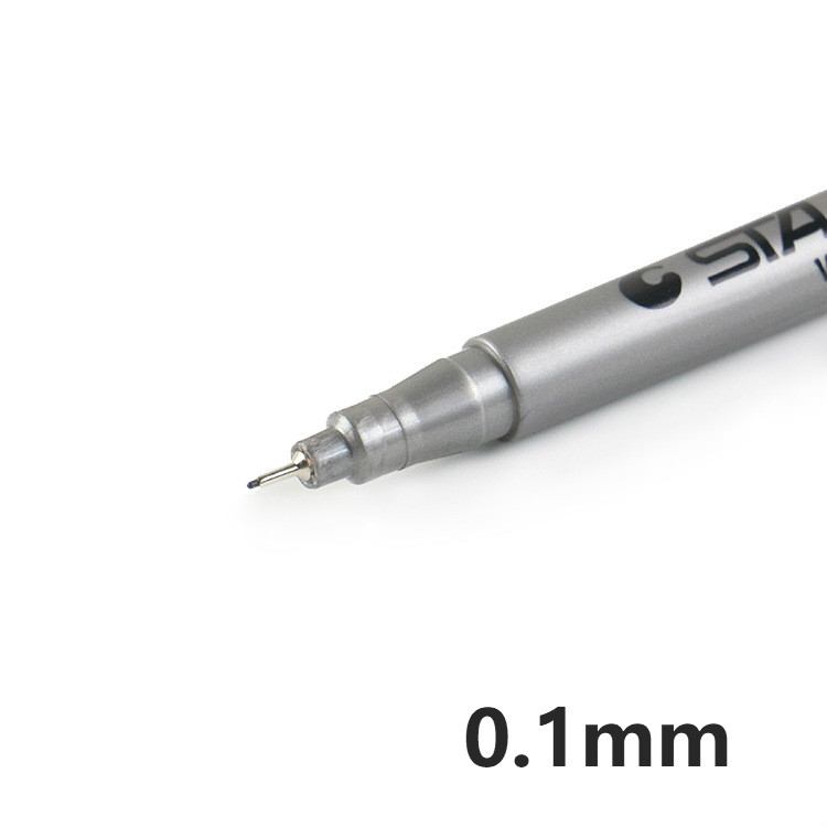 Rotulador de Arte de cómic resistente al agua, 1 Uds., rotulador de arte, delineador de pigmentos, resistente al agua, para dibujar, escribir a mano, papelería escolar y de oficina: 0.1mm